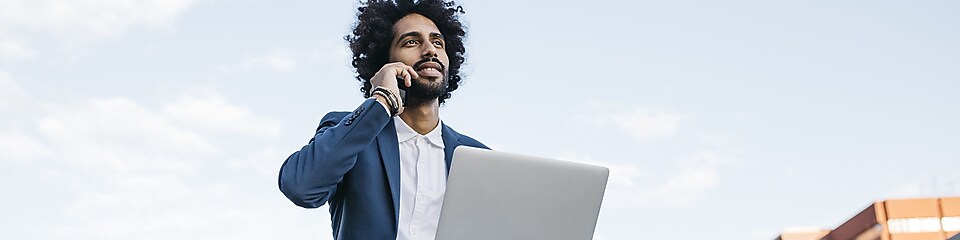 Man Holding CellPhone